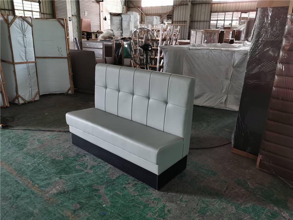 甜品店長條軟包座椅定做，廣州軟體家具加工廠專業服務
